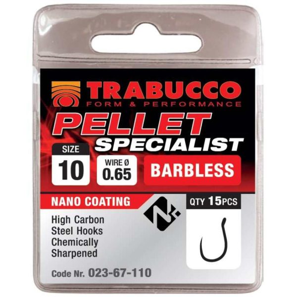 Trabucco Pellet Specialist 12 Ears, Beardless Hook 15pcs