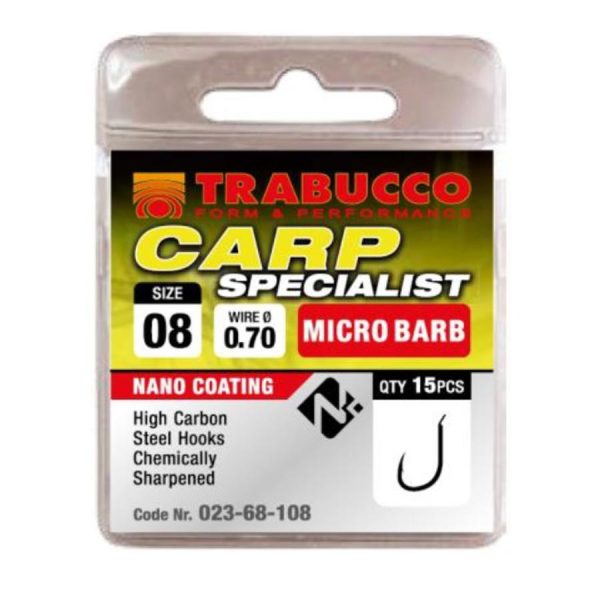Trabucco Carp Specialist 12 Flap Bearded Hook 15pcs