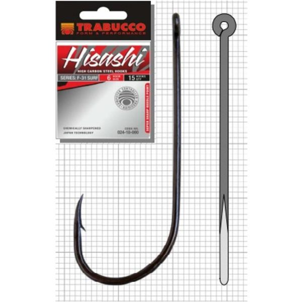 Trabucco Hisashi F-31 Surf 08 Predator Fish Hook 15pcs