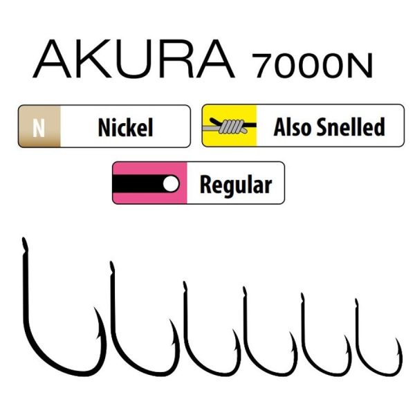 Trabucco Akura 7000 10 Bearded Hook with 10 flats 15pcs