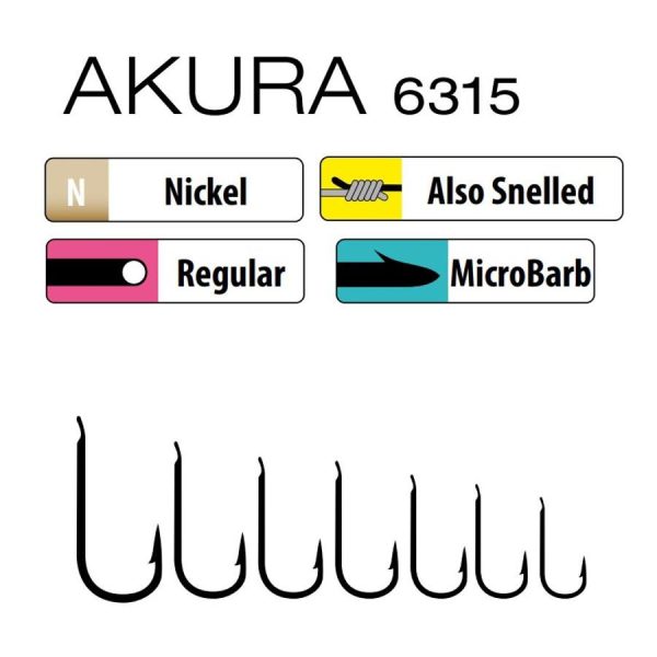 Trabucco Akura 6315 20 Bearded Flat Hook 15pcs