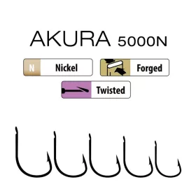 Trabucco Akura 5000N 04 Spaded, Barbed Hook 15pcs