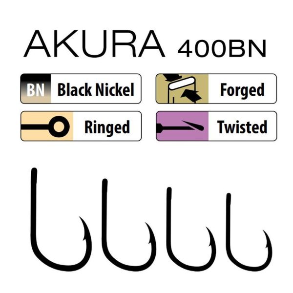 Trabucco Akura Continental 400 BN 04 Ear, Bearded Hook 10pcs