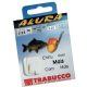 Trabucco Akura Corn 1/0 Eyed, Barbed Monofilament Pre-tied Hook 10pcs