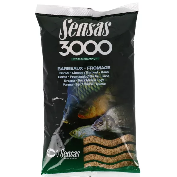 Sensas 3000 Barbel With Cheese Groundbait 1kg