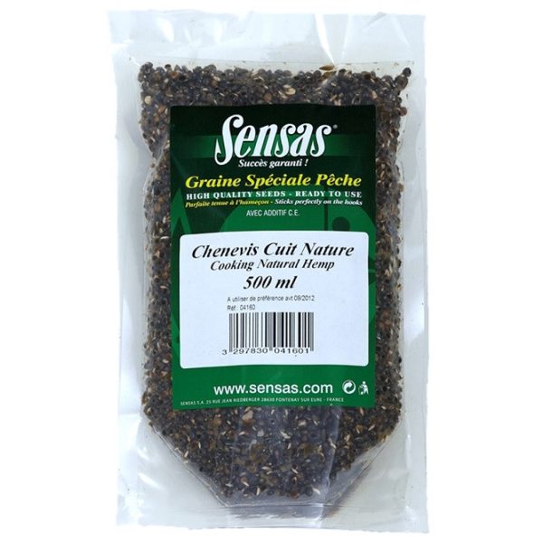 Sensas Hemp Cooked Special Natural Hemp seed 500ml