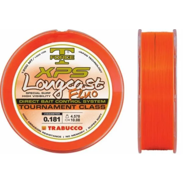 Trabucco T-Force Xps Long Cast Fluo 1200m 0,22mm Monofilament Main Line