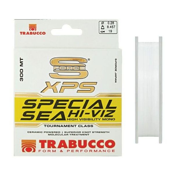 Trabucco S-Force XPS Special Sea Hi-Viz 600m 0.22mm Monofilament Main Line