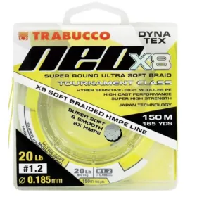   Trabucco Dyna-Tex Neo X8 150m 0.235mm Yellow Braided Main Line