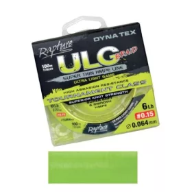 Rapture Dyna-Tex ULG lime 100m 0.064mm Braided Main Line