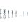 Trabucco Rolling Hooked Snap 08 Rotating Snap 12pcs