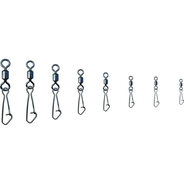 Trabucco Rolling Hooked Snap 12 Swivel clamps 12pcs