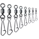 Trabucco Rolling Hooked Snap 14 Swivel Snap 12pcs