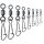 Trabucco Rolling Hooked Snap 18 Swivel clamp 12pcs