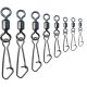 Trabucco Rolling Hooked Snap 18 Swivel clamp 12pcs