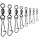 Trabucco Rolling Hooked Snap 22 Swivel Snap 12pcs
