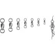 Trabucco BB Swivel Solid Ring 05 Swivel 6 pcs