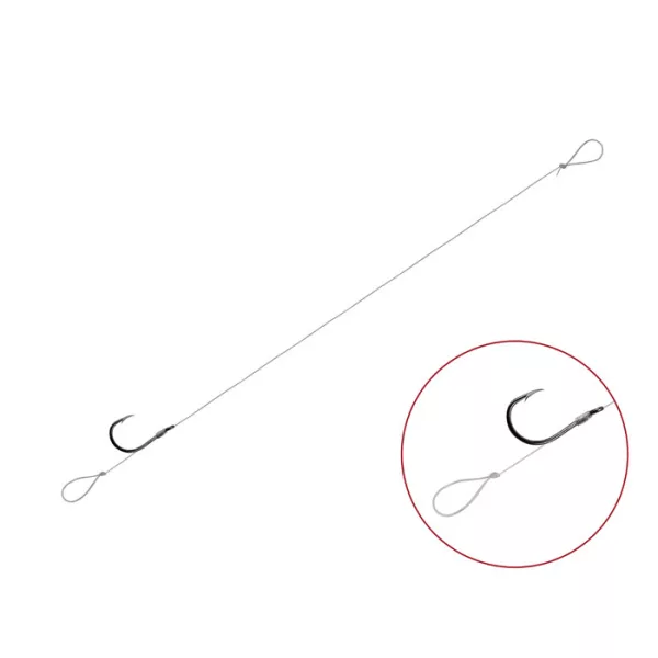 Feeder Tied Hook Delphin FLR Loop / 6db 8cm #8