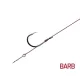 Delphin Proxi Sting Tied Hook 12cm / 0.10mm / BARB #6 / Sting 7mm