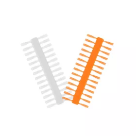 Delphin Q-STOP stopper / transparent+orange 7mm