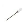 Delphin STINGER bait spike + silicone ring / black / 12pcs 7mm