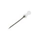 Delphin STINGER bait spike + silicone ring / black / 12pcs 15mm