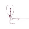 Delphin STINGER bait spike + silicone ring / black / 12pcs 15mm