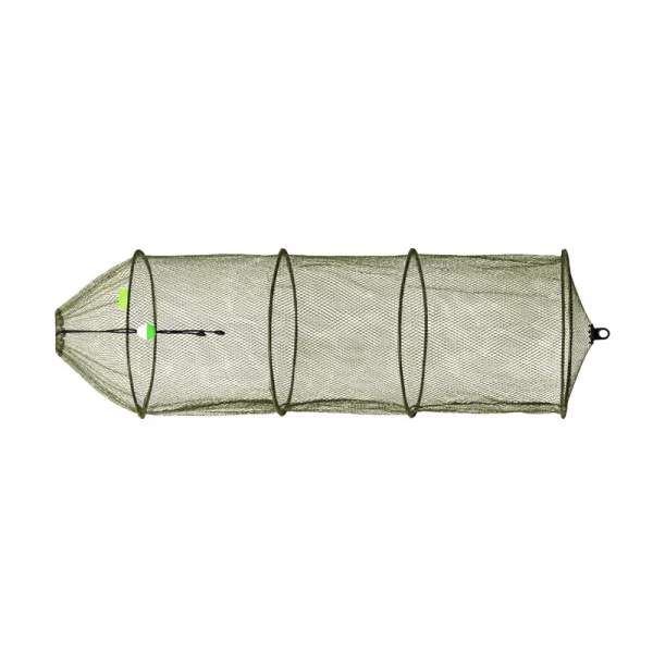 Rubberized ringed keepnet Delphin BASE-R 100cm