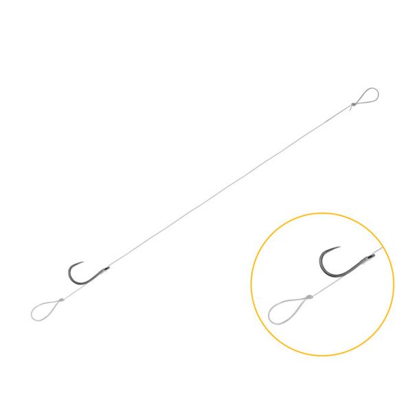 Feeder Tied Hook Delphin FLR Loop / 6db 8cm #6 SM