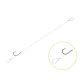 Feeder Tied Hook Delphin FLR Loop / 6db 8cm #6 SM