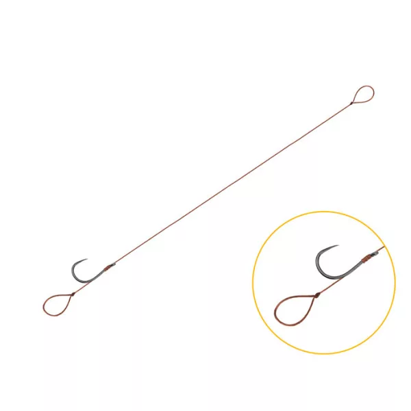 Feeder tied hook Delphin Proxi 8 Loop / 6pcs 8cm #6 SM