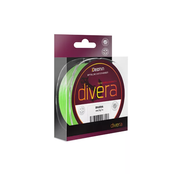 Delphin DIVERA Feeder / fluorescent green 0,12mm 12lbs 150m