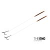 Delphin THE END D-Rig tied hook / 2pcs Pre-tied hook 20cm/0.35mm/#6