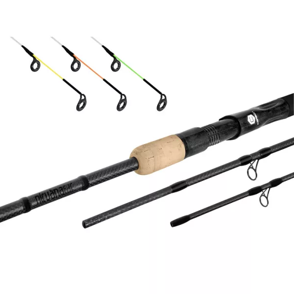 Delphin NIRVANA FDR feeder rod + 3 tips 12ft/80g