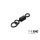 Carp swivel with ring Delphin THE END Ring Swivel / 10pcs #4 / 28 kg