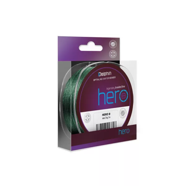 Delphin HERO 8 0,25mm Braided green