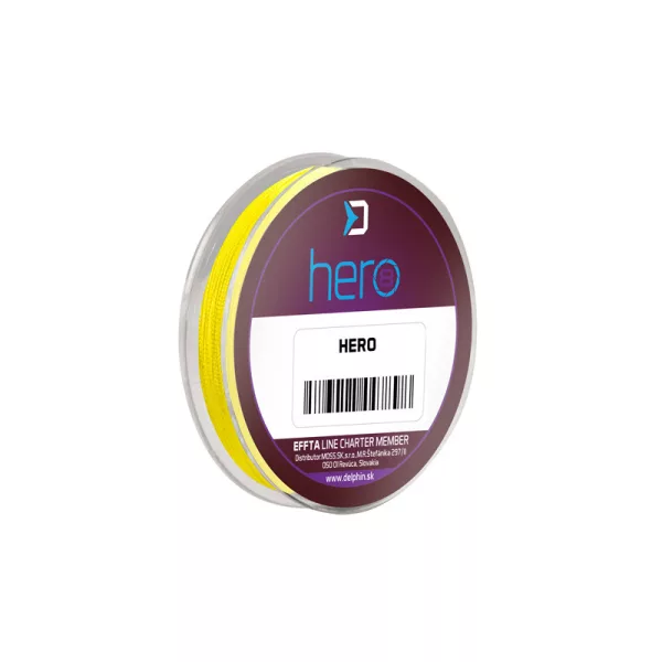 Delphin HERO 8 0,12mm Braided Fluo yellow