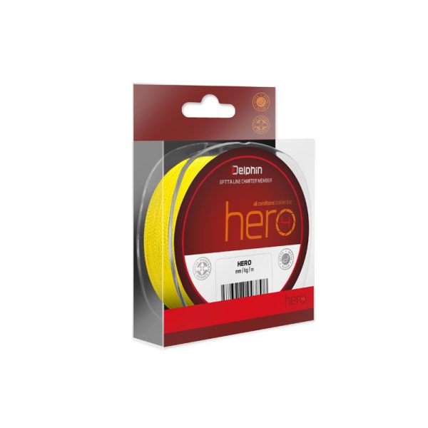 Delphin HERO 4 0,40mm Braided Fluo yellow