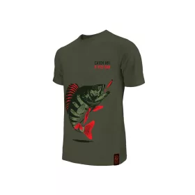 Delphin - Catch me! PERCH Dark Green - T-Shirt - L