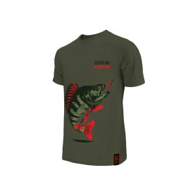 Delphin - Catch me! PERCH Dark Green - T-Shirt - XXXL