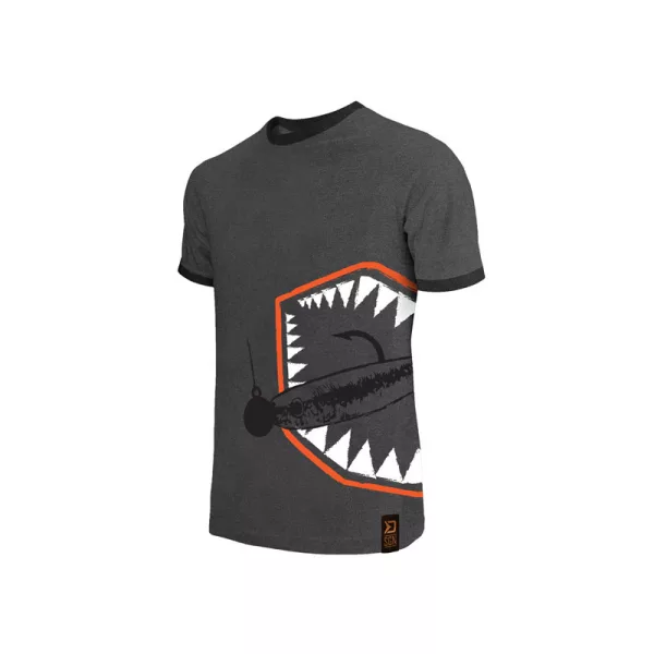 Delphin - ATAK! Black Patterned - T-shirt - M