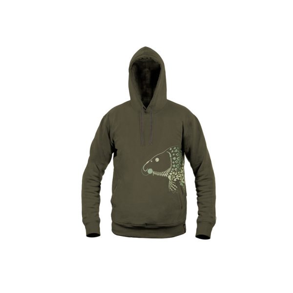 Delphin - TACKLE Carp Dark Green - Hooded Sweatshirt - XXL