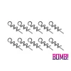 Delphin BOMB! Twisto ScrewLOCK / 10pcs JIG head spiral M