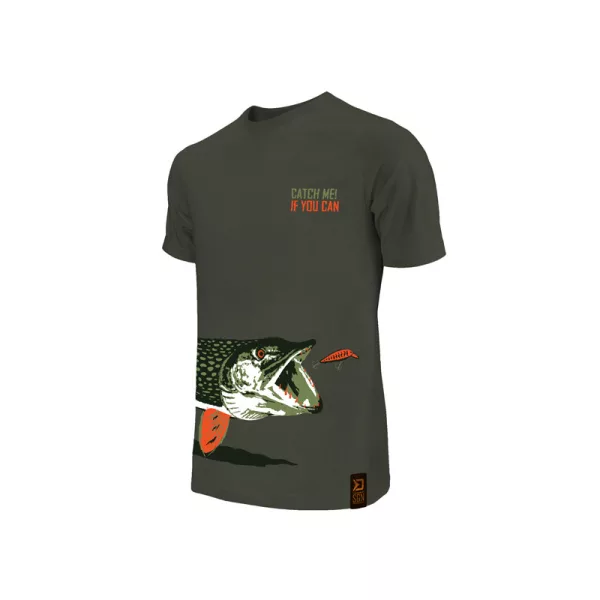 Delphin - Catch me! PIKE Dark Green - T-shirt - S