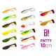 Delphin Top mix BOMB! Fatty bait / 5pcs Rubber artificial bait 10cm