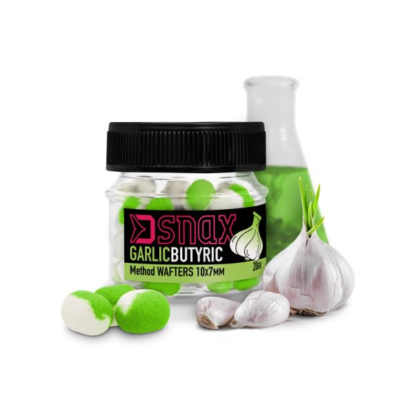 Baiting, feeding - Hookbait - Delphin D SNAX WAFT bait 10x7mm Garlic-Butyric Acid Pop Up Feeder Bait
