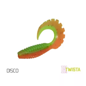 Soft bait Delphin TWISTA UVs / 5pcs 8cm/DISCO