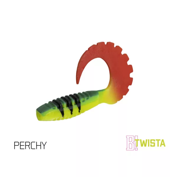 Soft bait Delphin TWISTA UVs / 5pcs 8cm/PERCHY