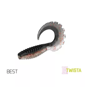 Soft bait Delphin TWISTA UVs / 5pcs 8cm/BEST