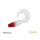 Gumihal delphin TWISTA UVs / 5db 10cm/RedFACE
